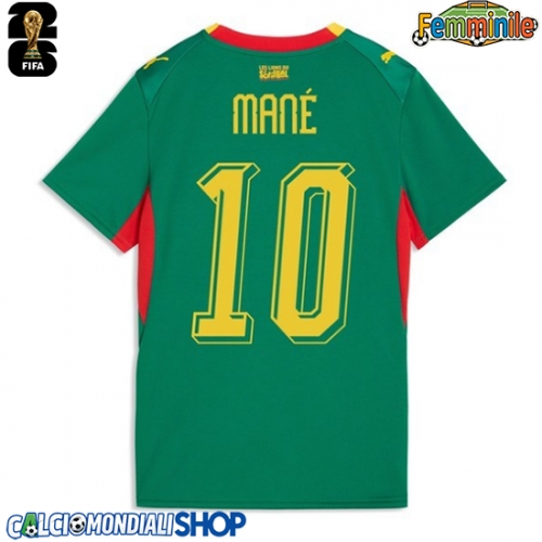 Maglie da calcio Senegal Sadio Mane #10 Seconda Maglia Femminile Mondiali 2026  Manica Corta